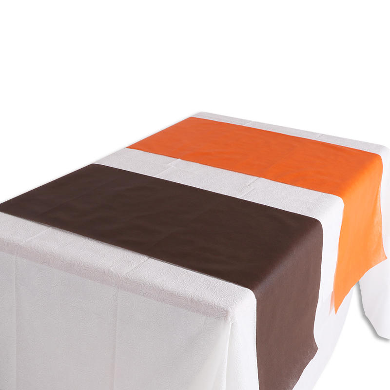Customized Tnt Pp Non Woven Fabric Table Runner Disposable Dining Table Cover