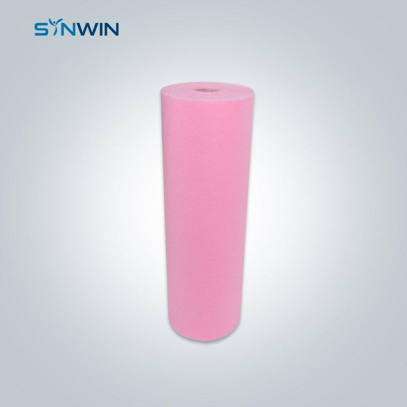 Light Weight Pink Green Color Nonwoven For Disposable Bedsheet