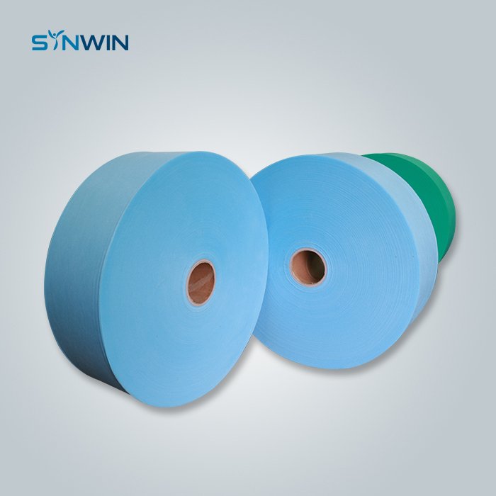 Synwin Non Wovens 30gsm Blue Color SS Nonwoven Fabric For Disposable Shoe Cover SS Non Woven Fabric image8