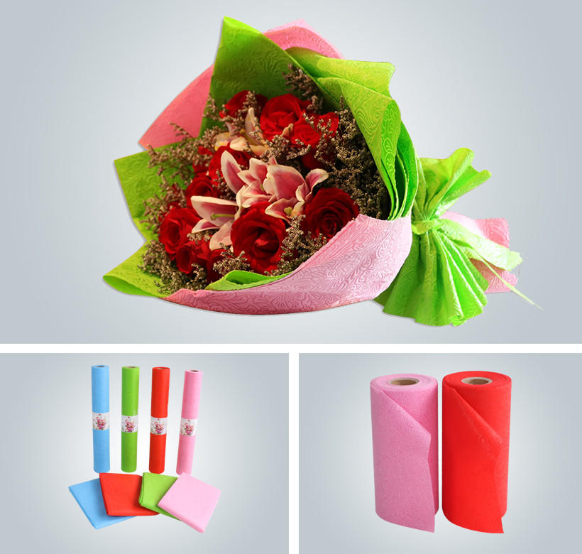 high quality flower Synwin Non Wovens Brand christmas gift wrapping paper