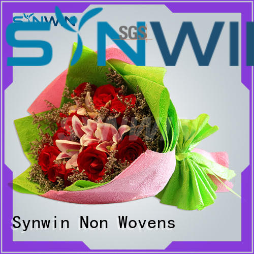 Custom 100 quality gift wrapping paper Synwin Non Wovens gsm